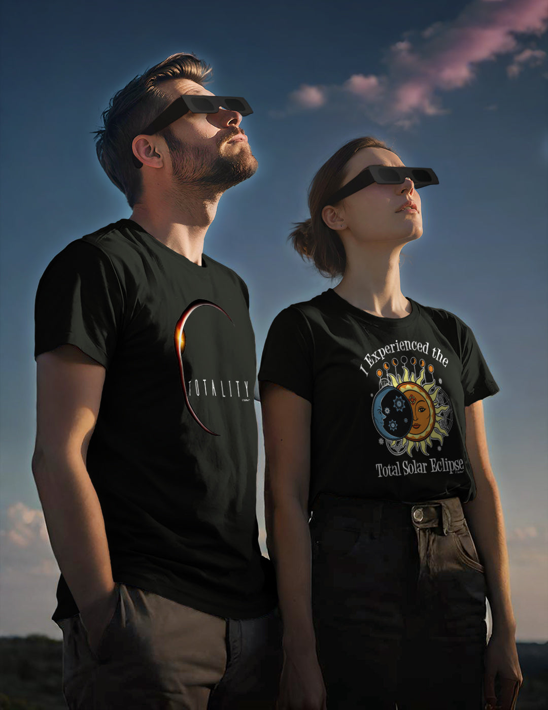 I Experienced the Total Solar Eclipse Long Sleeve Unisex Cotton T-Shirt