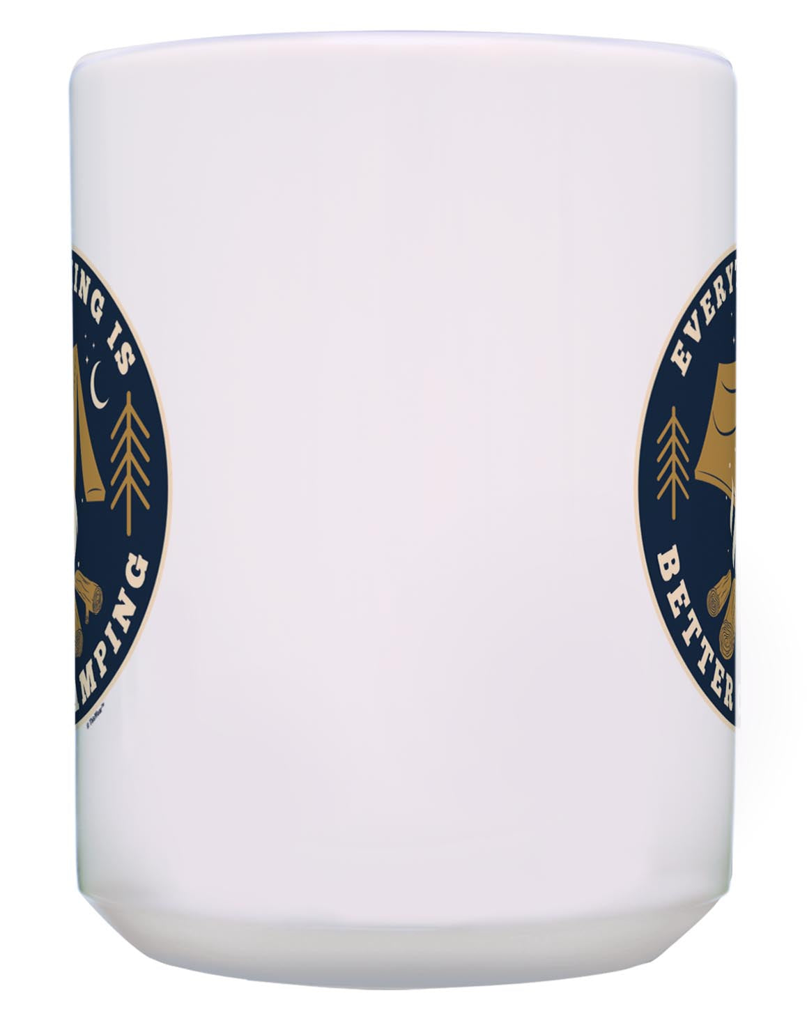 front of mug
