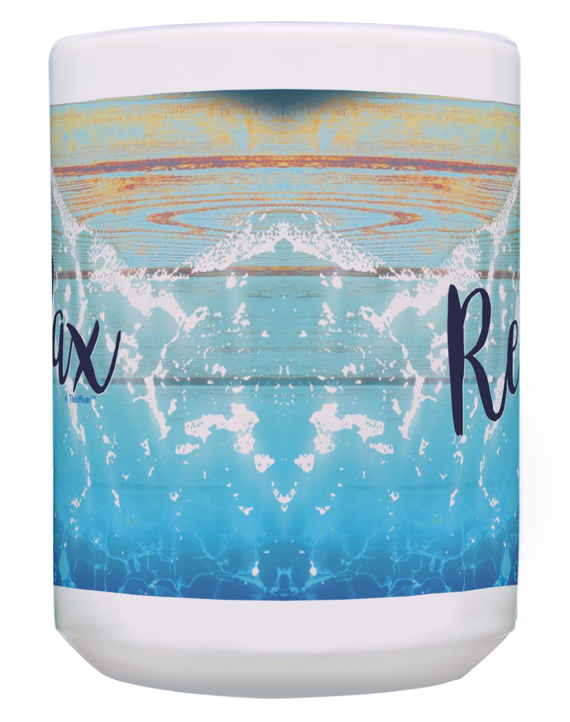 front of mug