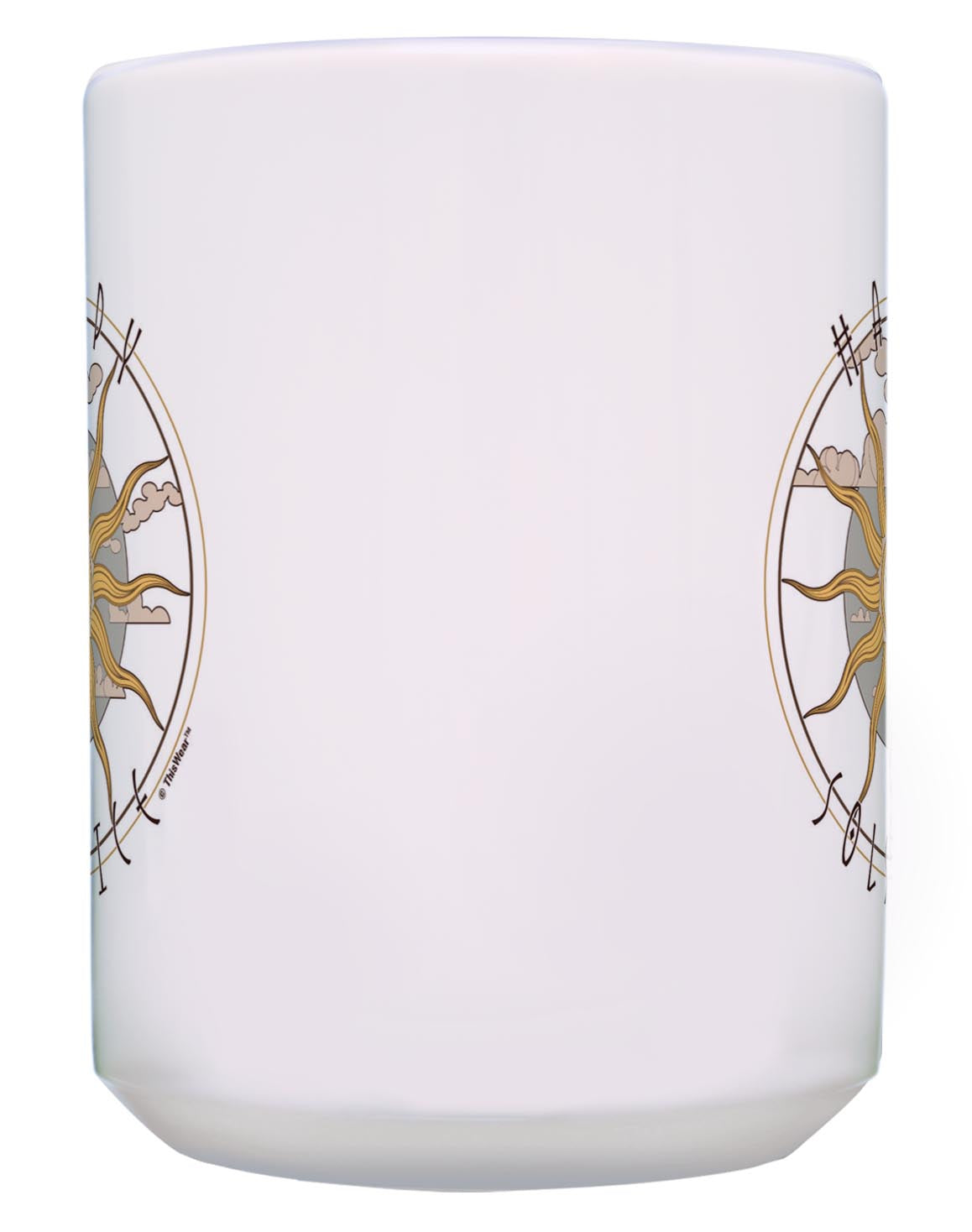 front of mug