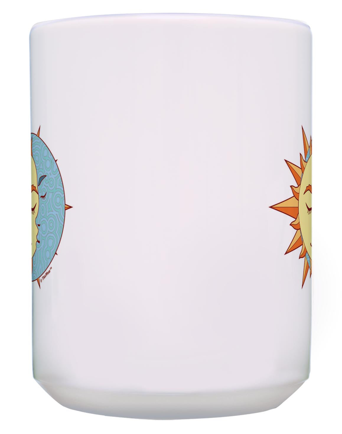 front of mug