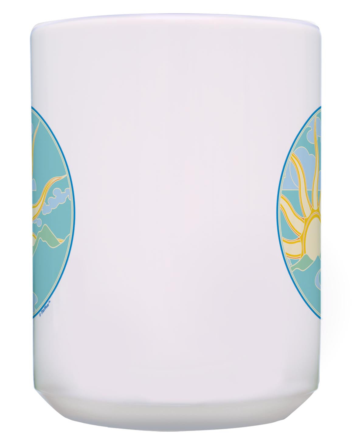 front of mug