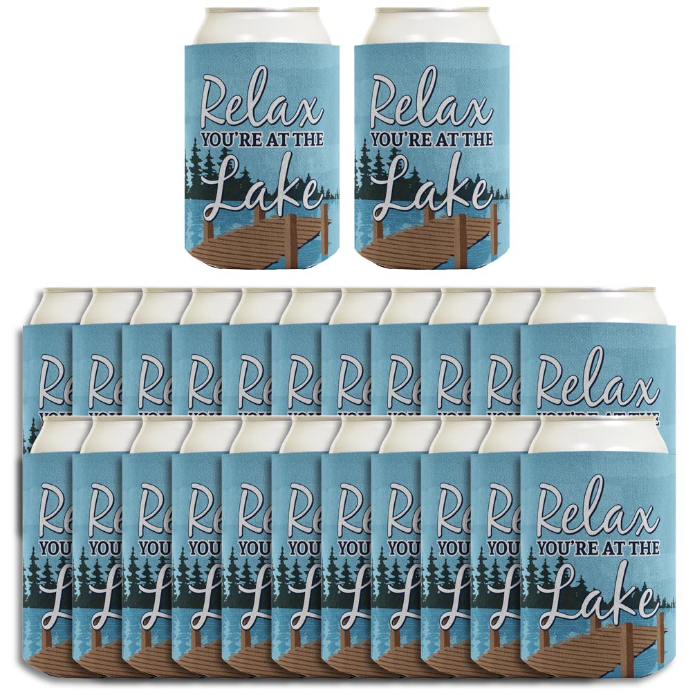 Relax You're at the Lake Standard or Slim Can Thermocooler Drink Sleeve