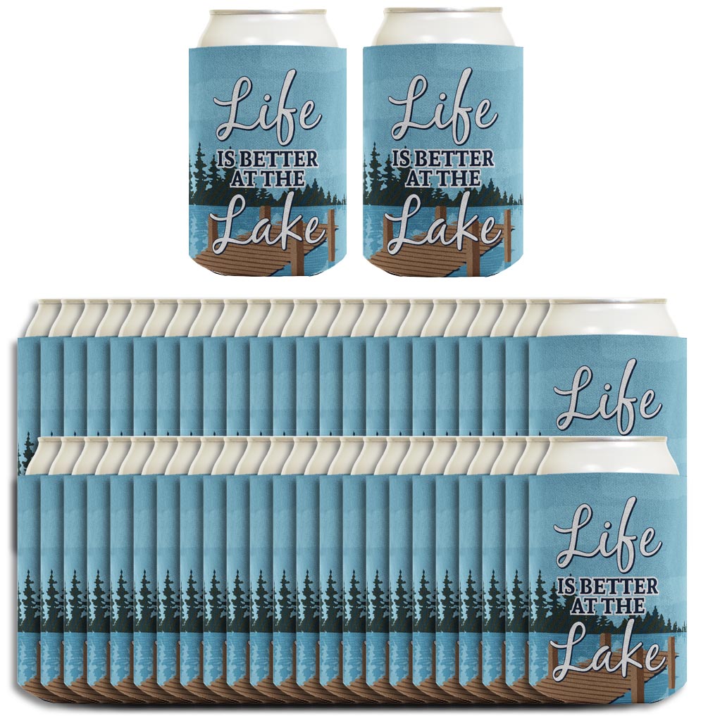 Life is Better at the Lake Standard or Slim Can Thermocooler Drink Sleeve