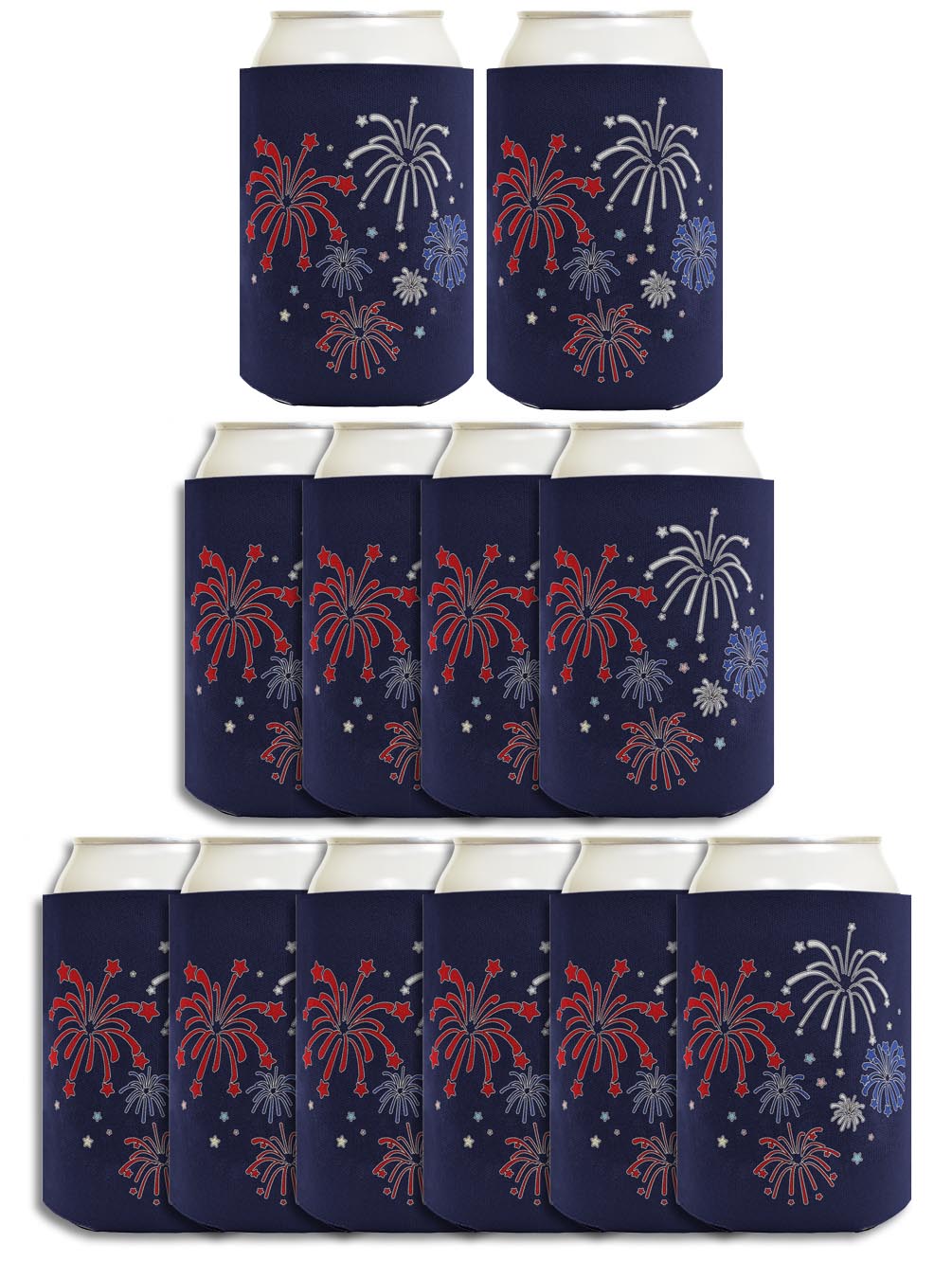 Fireworks Navy Standard or Slim Can Thermocooler Drink Sleeve