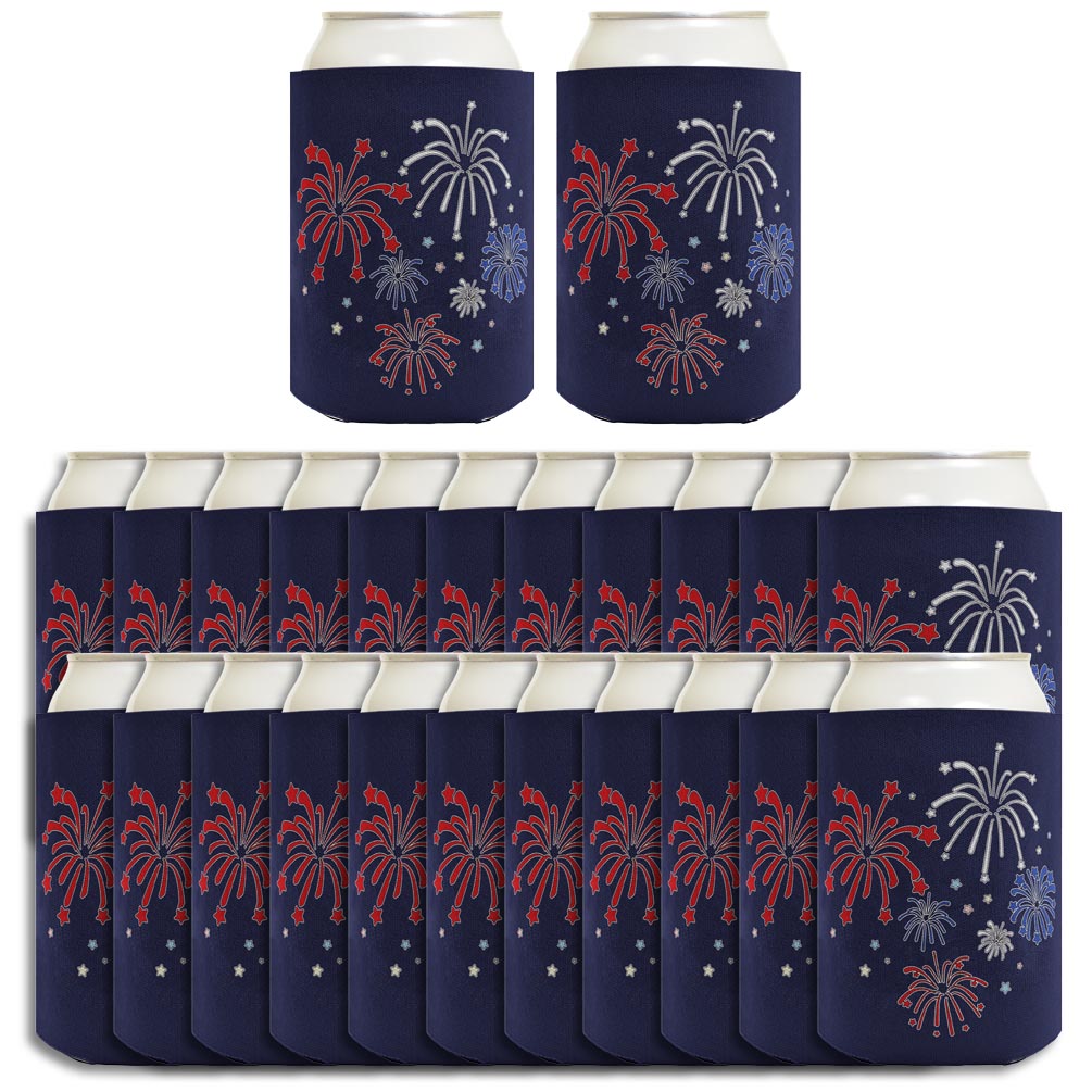 Fireworks Navy Standard or Slim Can Thermocooler Drink Sleeve