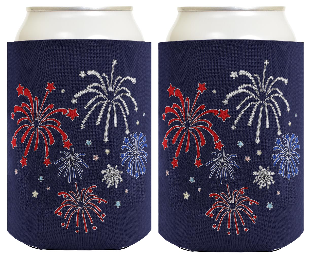 Fireworks Navy Standard or Slim Can Thermocooler Drink Sleeve