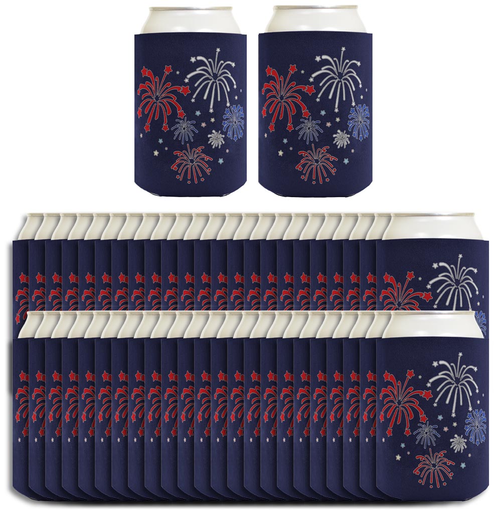 Fireworks Navy Standard or Slim Can Thermocooler Drink Sleeve