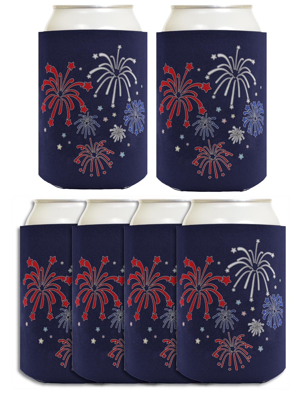 Fireworks Navy Standard or Slim Can Thermocooler Drink Sleeve