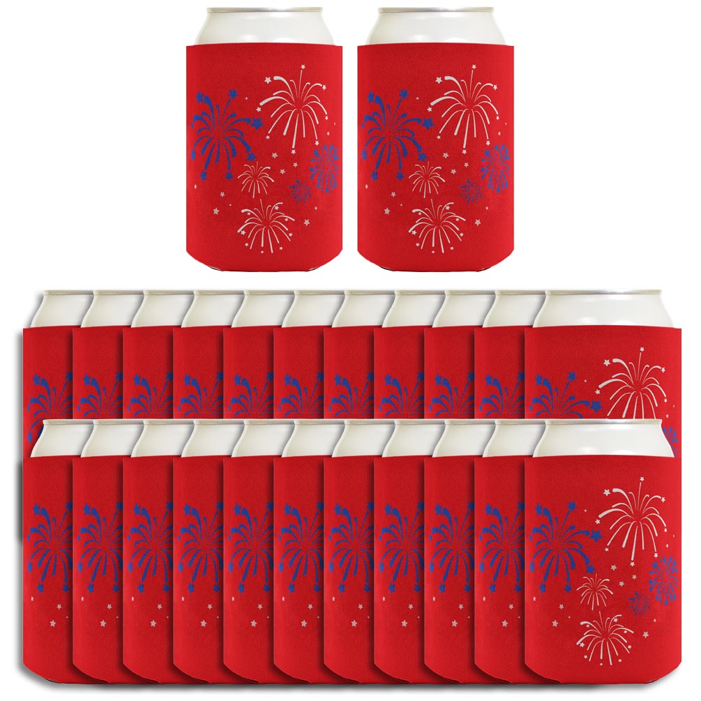 Fireworks Red Standard or Slim Can Thermocooler Drink Sleeve