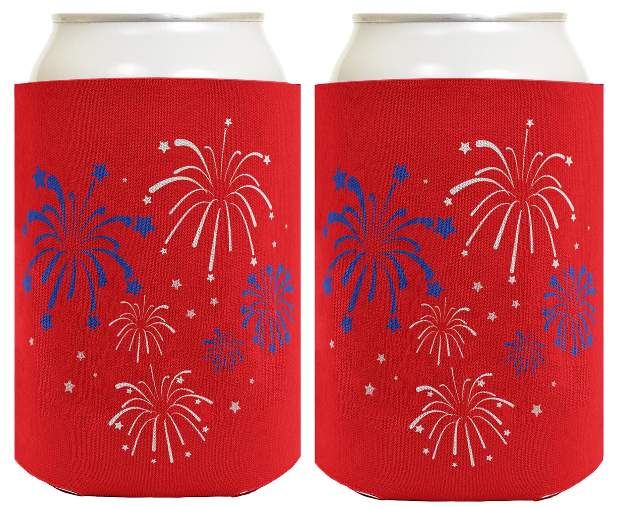 Fireworks Red Standard or Slim Can Thermocooler Drink Sleeve