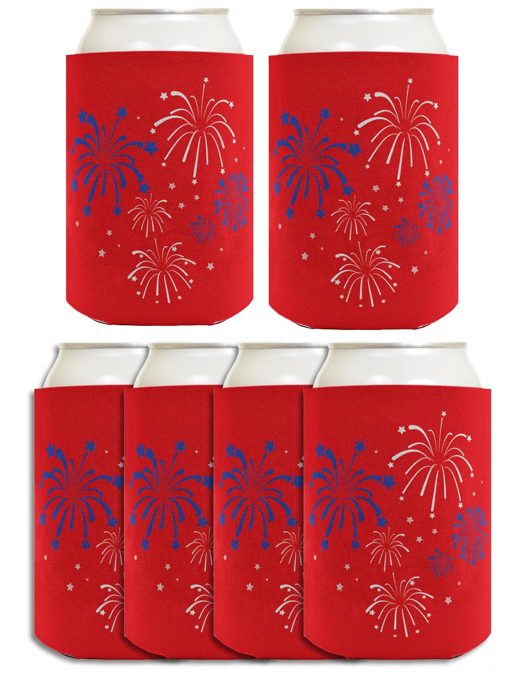 Fireworks Red Standard or Slim Can Thermocooler Drink Sleeve