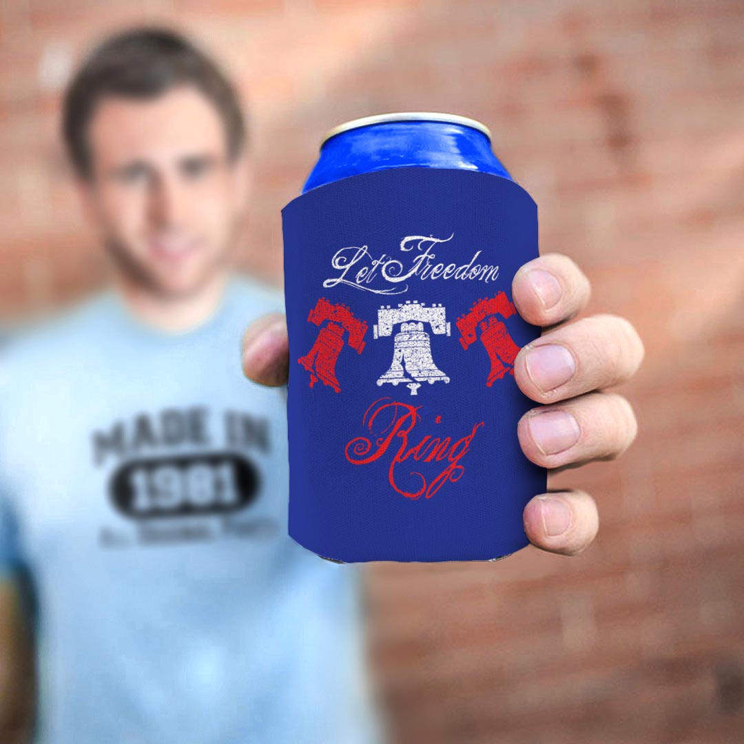 man holding drink sleeve