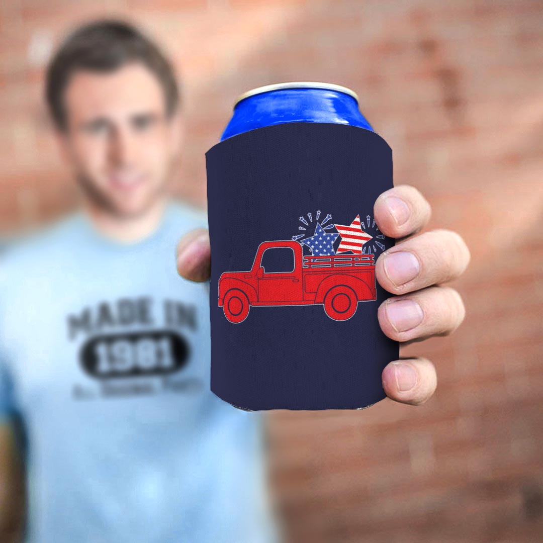 man holding drink sleeve