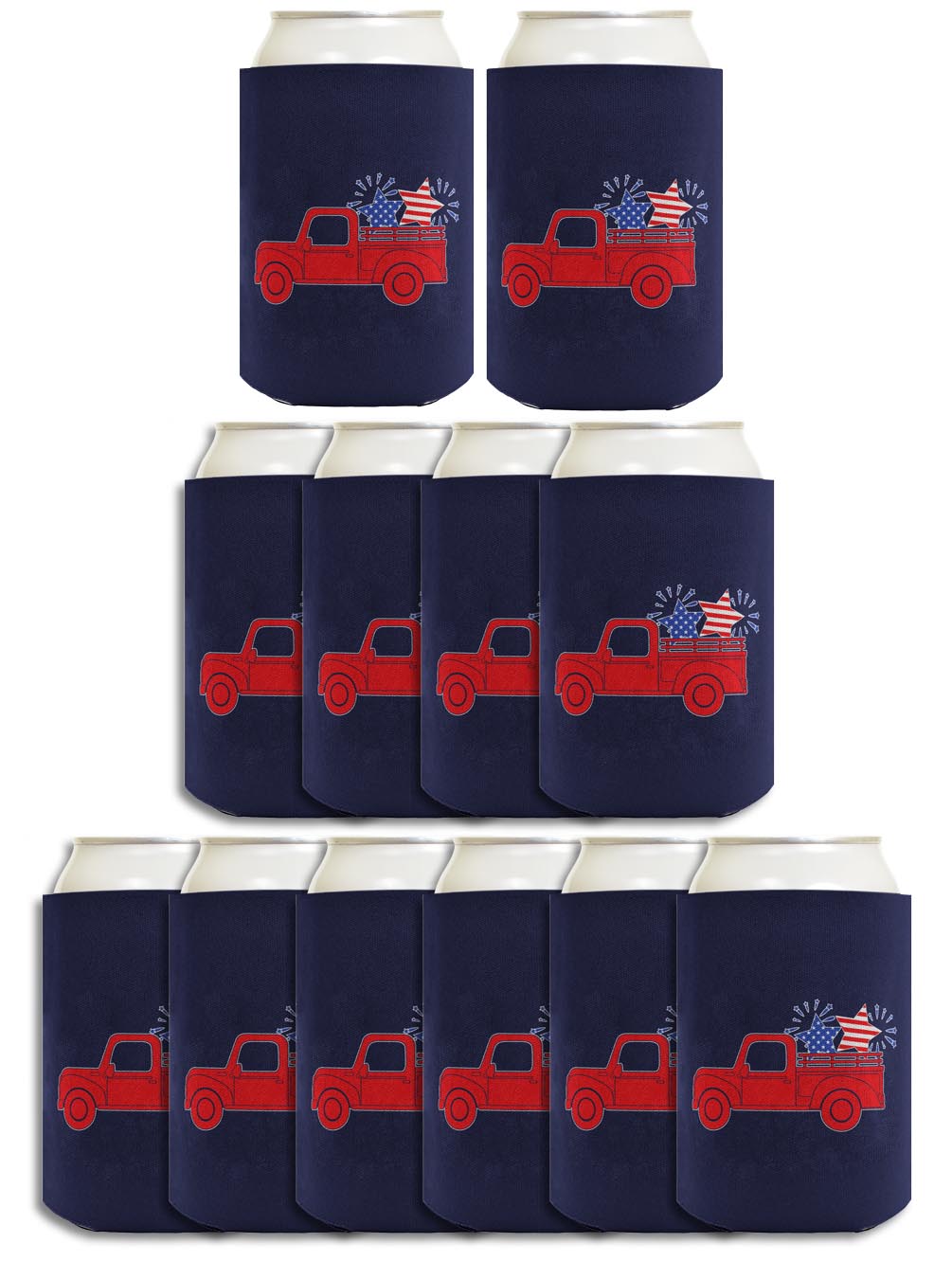 Stars and Stripes Truck Navy Standard or Slim Can Thermocooler Drink Sleeve