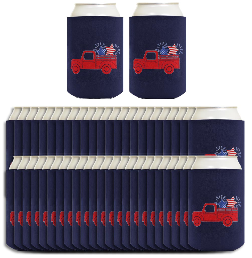 Stars and Stripes Truck Navy Standard or Slim Can Thermocooler Drink Sleeve