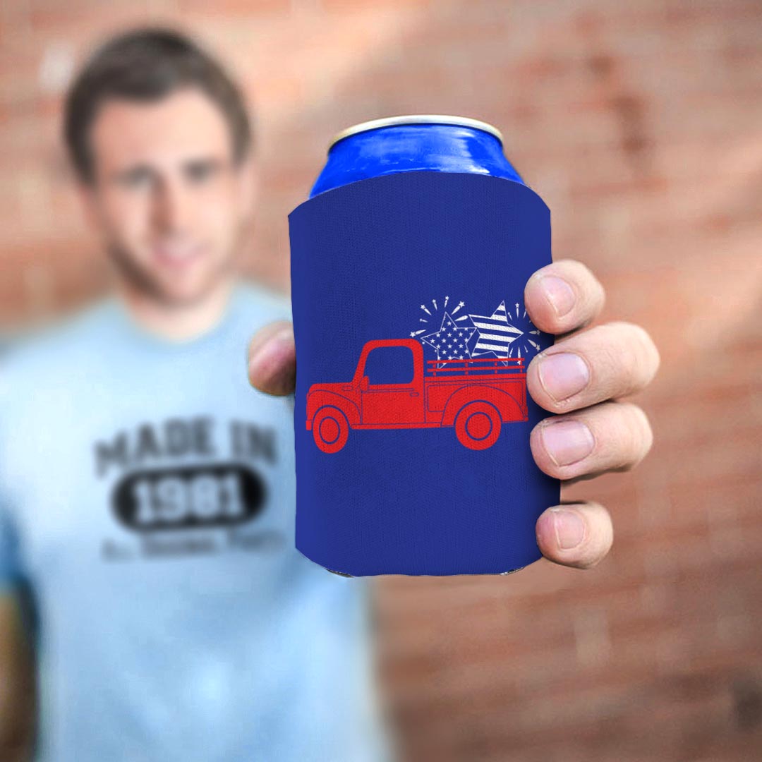 man holding drink sleeve
