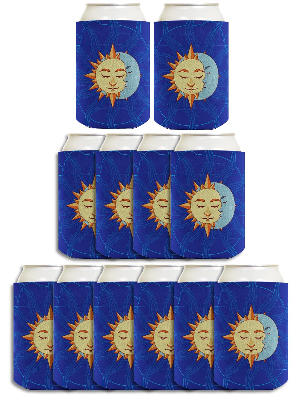 Summer Solstice More Sun Than Moon Standard or Slim Can Thermocooler Drink Sleeve