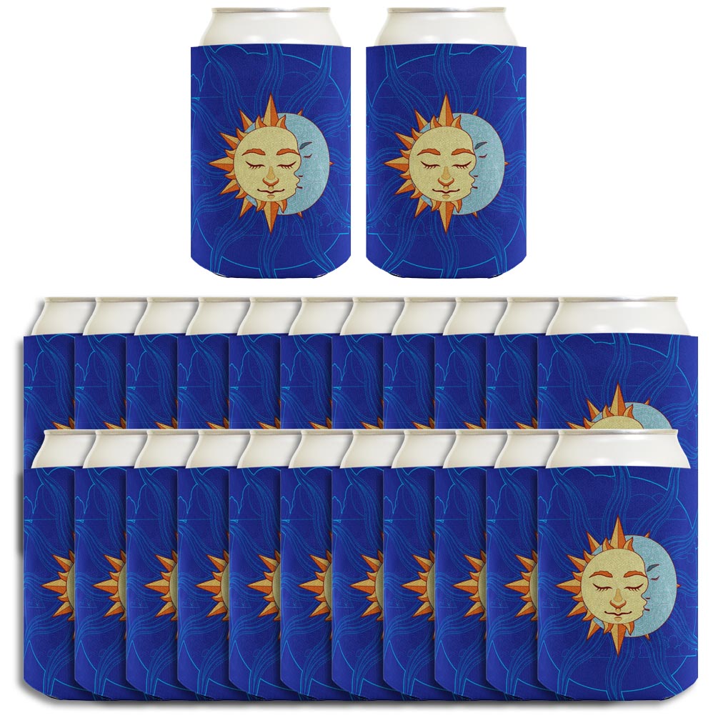Summer Solstice More Sun Than Moon Standard or Slim Can Thermocooler Drink Sleeve