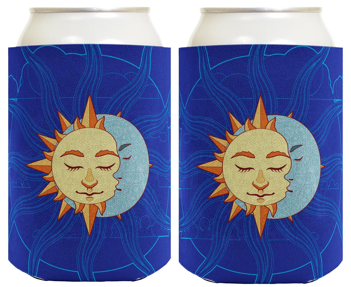Summer Solstice More Sun Than Moon Standard or Slim Can Thermocooler Drink Sleeve