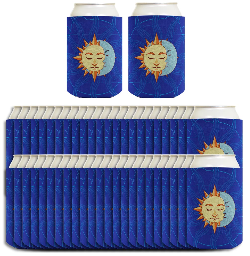 Summer Solstice More Sun Than Moon Standard or Slim Can Thermocooler Drink Sleeve