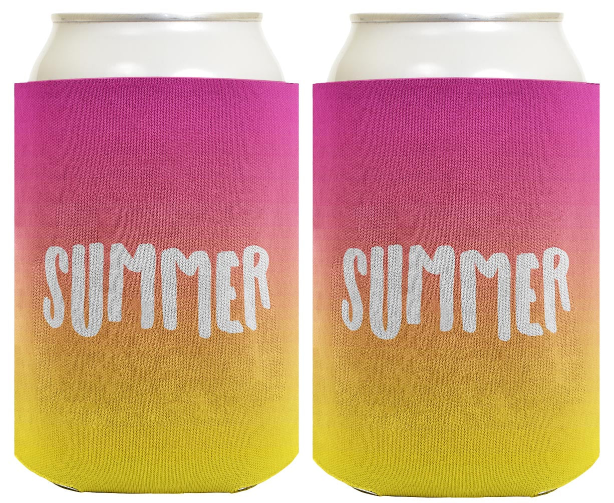 Summer Vibes Summer Standard or Slim Can Thermocooler Drink Sleeve