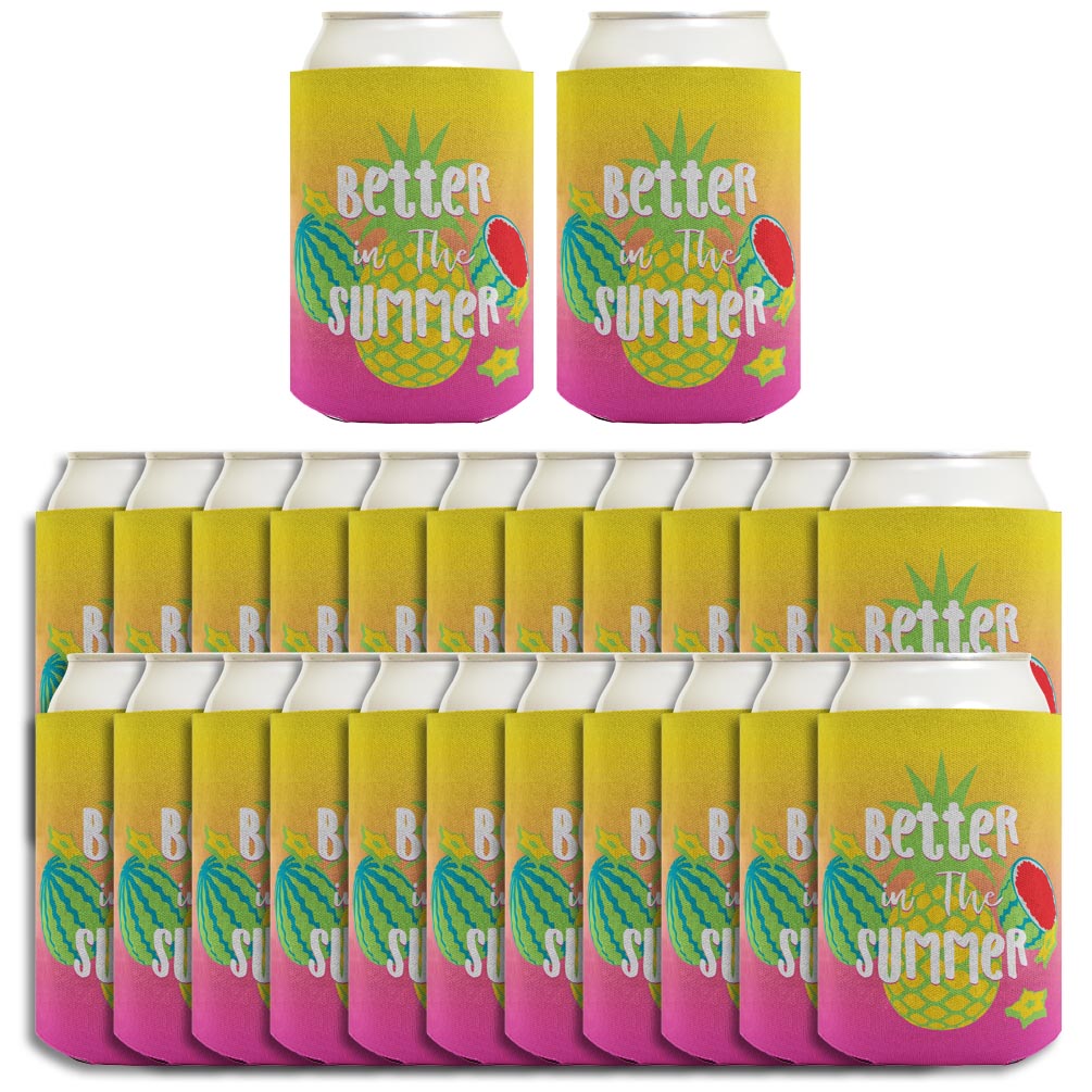 Summer Vibes Better In The Summer Standard or Slim Can Thermocooler Drink Sleeve
