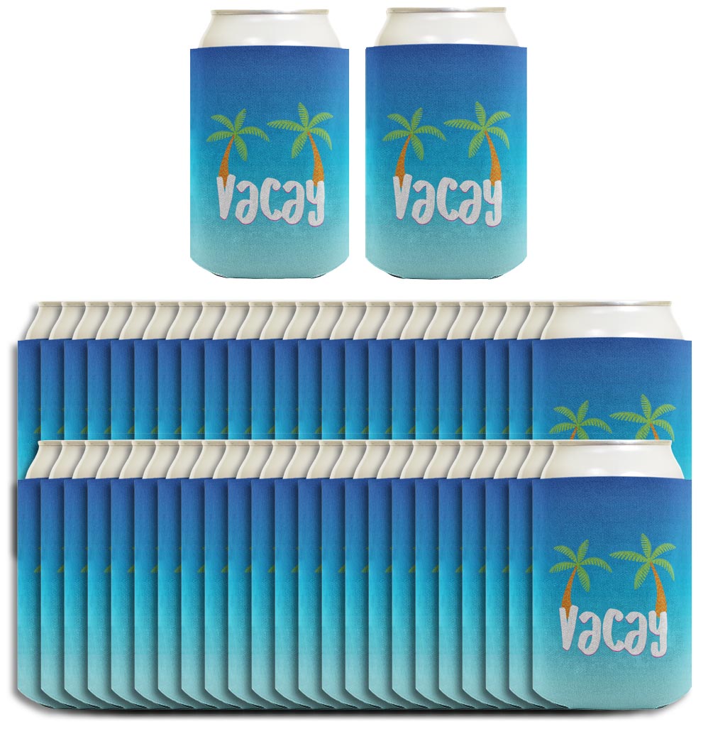 Summer Vibes Vacay Standard or Slim Can Thermocooler Drink Sleeve