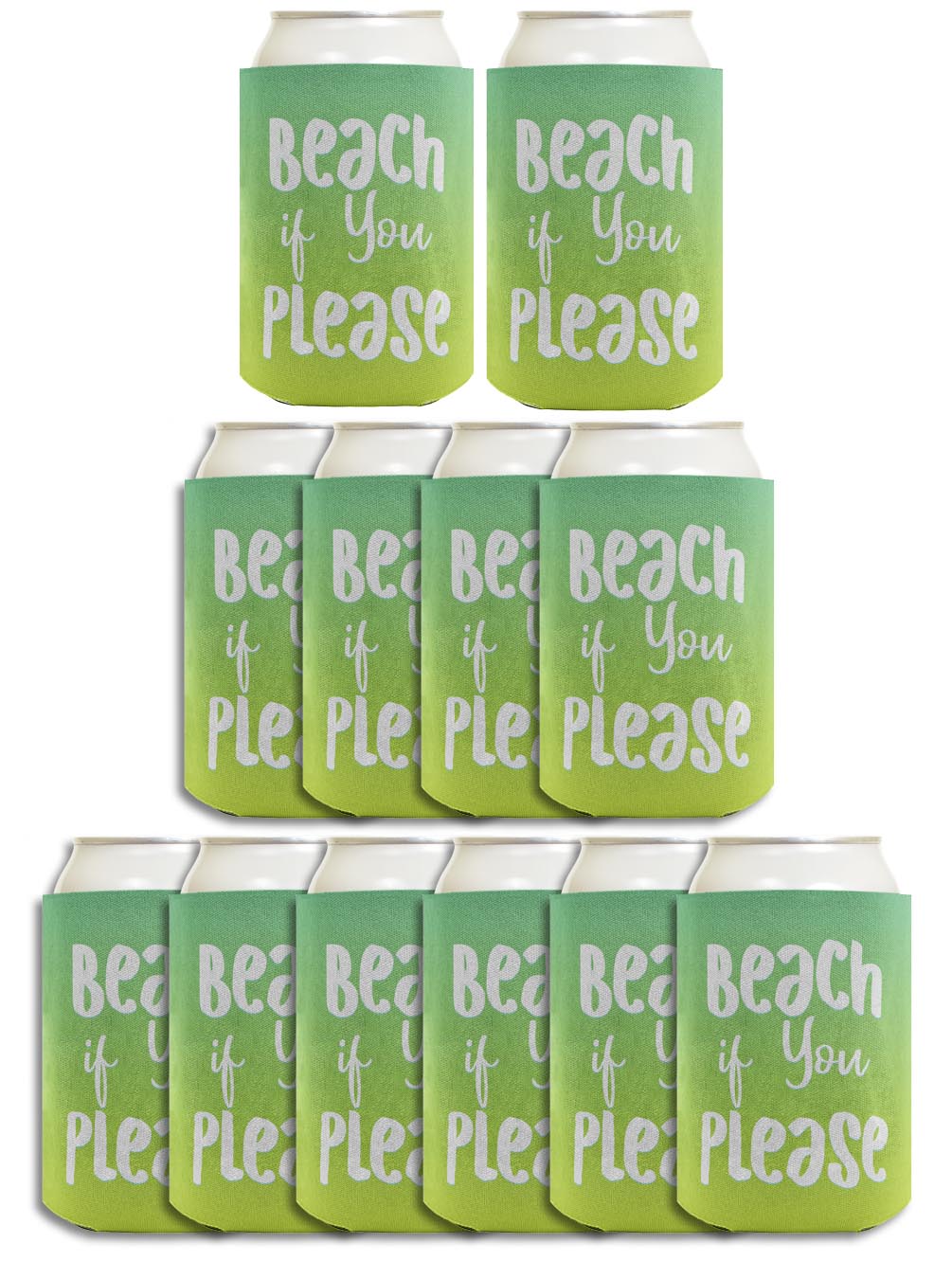 Summer Vibes Beach If You Please Standard or Slim Can Thermocooler Drink Sleeve