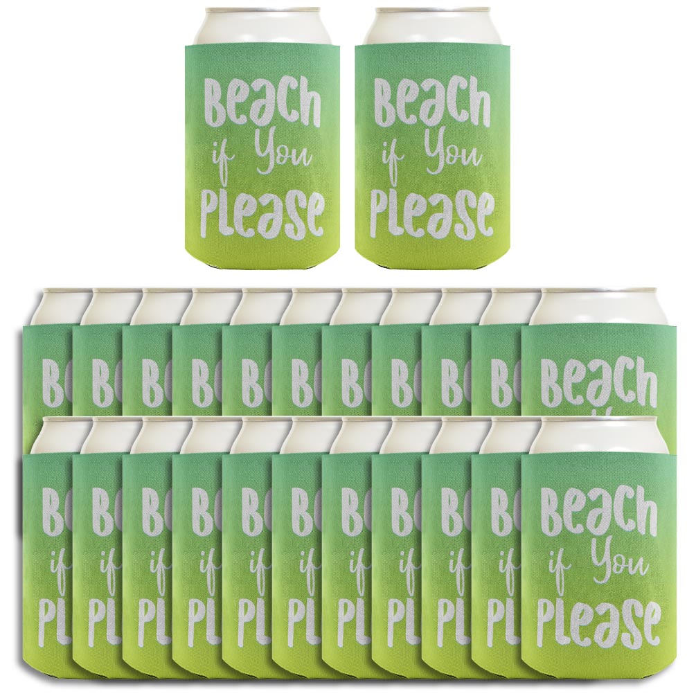 Summer Vibes Beach If You Please Standard or Slim Can Thermocooler Drink Sleeve