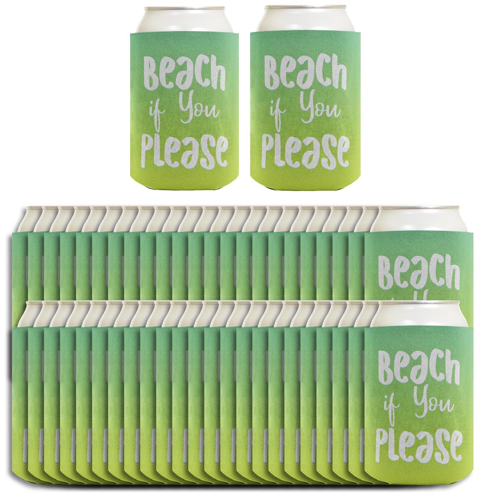 Summer Vibes Beach If You Please Standard or Slim Can Thermocooler Drink Sleeve