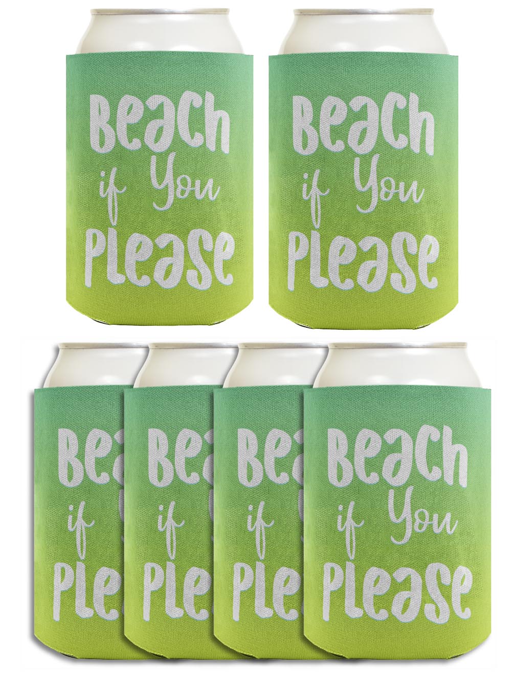 Summer Vibes Beach If You Please Standard or Slim Can Thermocooler Drink Sleeve