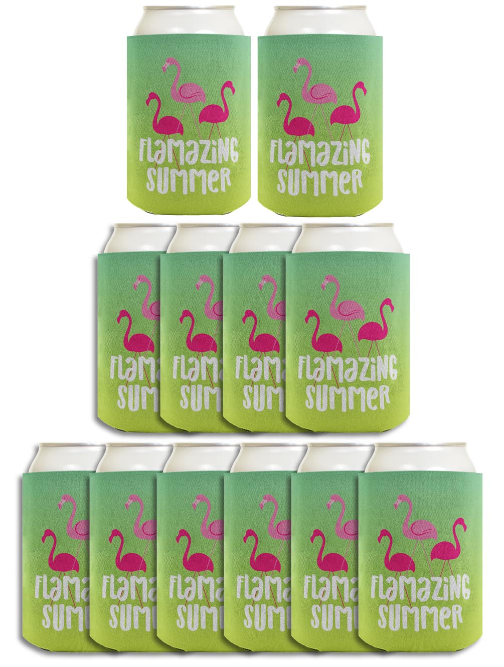 Summer Vibes Flamazing Summer Standard or Slim Can Thermocooler Drink Sleeve