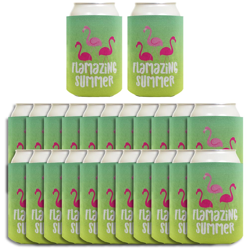Summer Vibes Flamazing Summer Standard or Slim Can Thermocooler Drink Sleeve