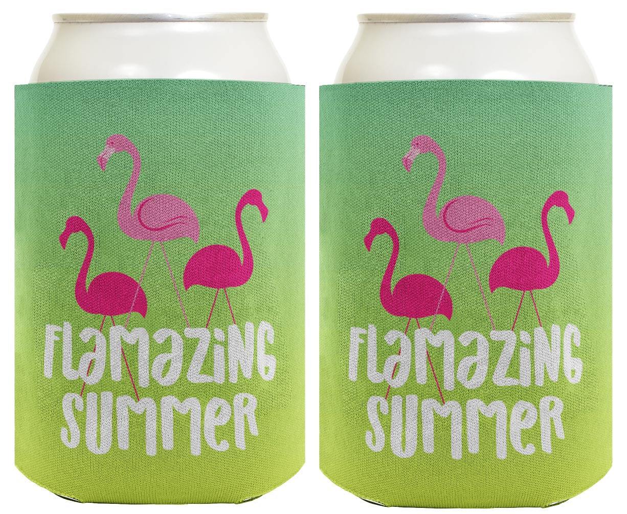 Summer Vibes Flamazing Summer Standard or Slim Can Thermocooler Drink Sleeve