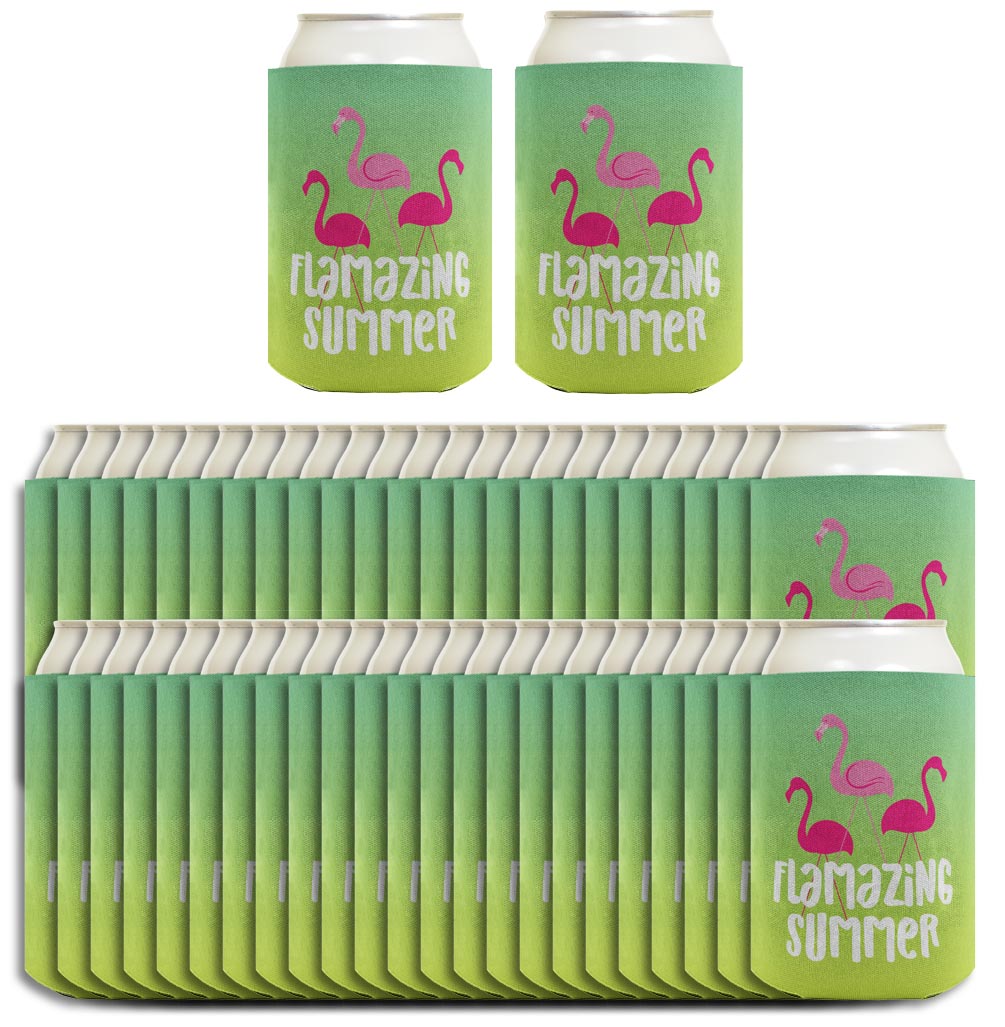 Summer Vibes Flamazing Summer Standard or Slim Can Thermocooler Drink Sleeve