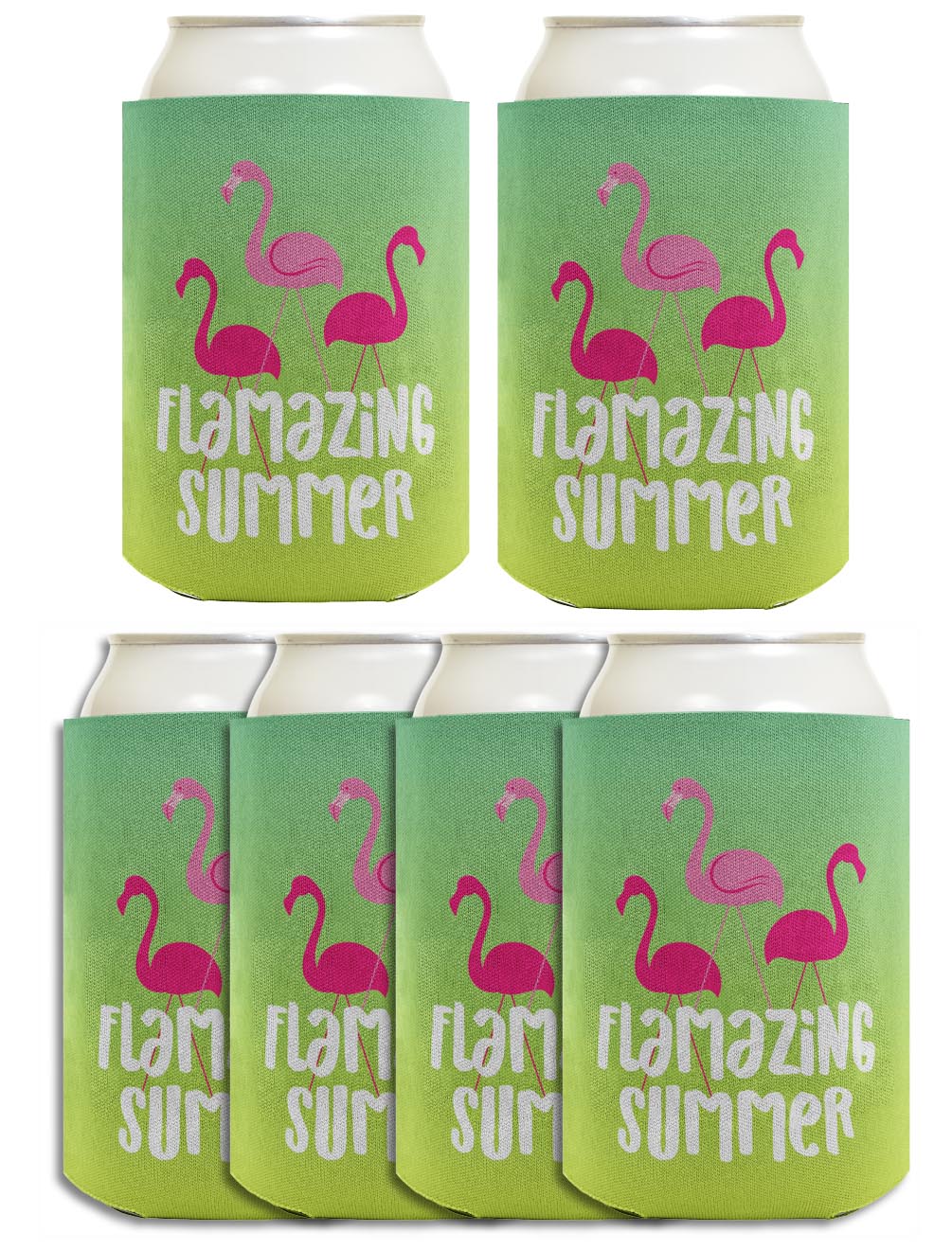 Summer Vibes Flamazing Summer Standard or Slim Can Thermocooler Drink Sleeve