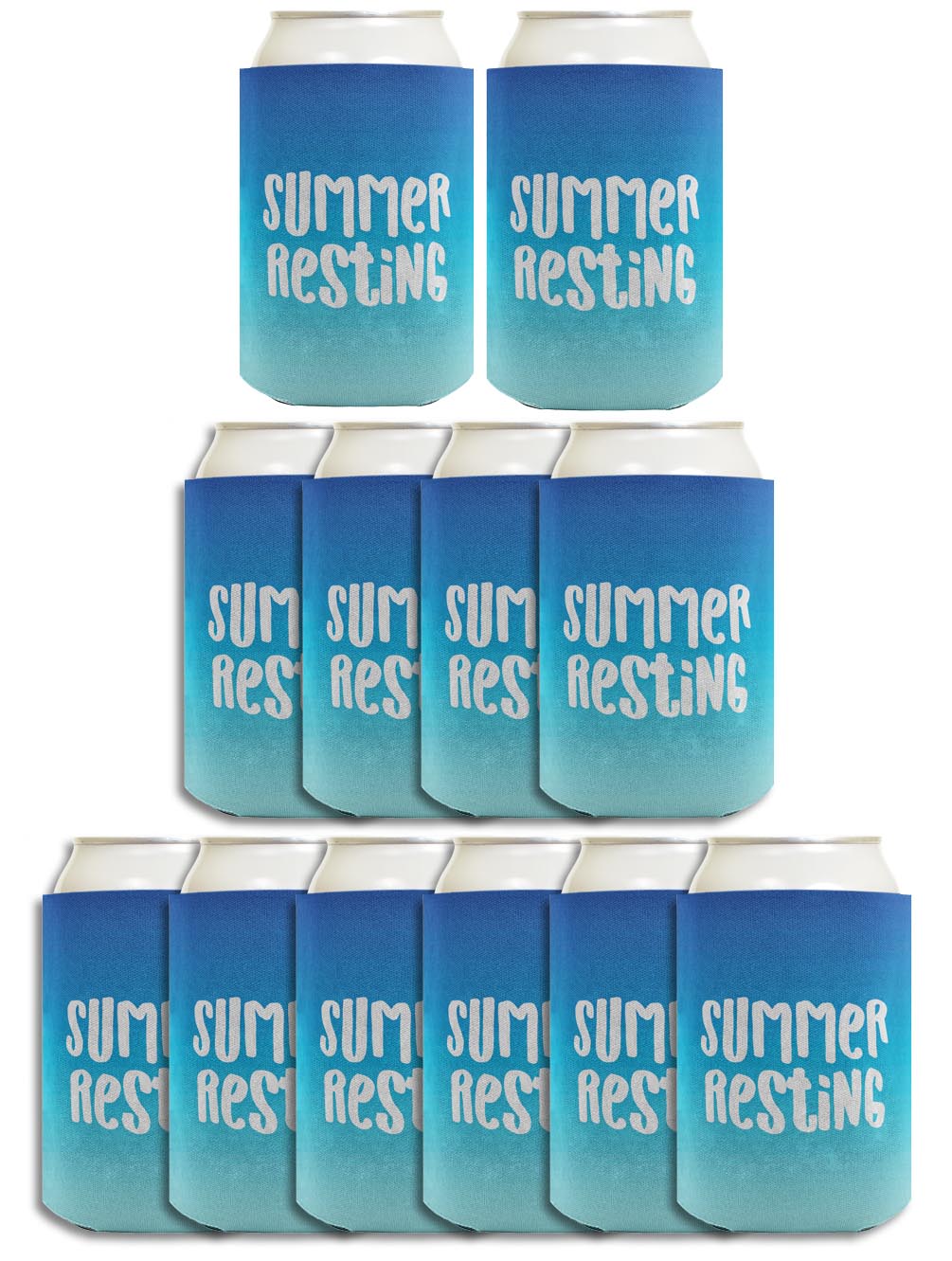 Summer Vibes Summer Resting Standard or Slim Can Thermocooler Drink Sleeve