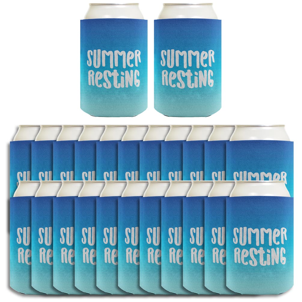 Summer Vibes Summer Resting Standard or Slim Can Thermocooler Drink Sleeve