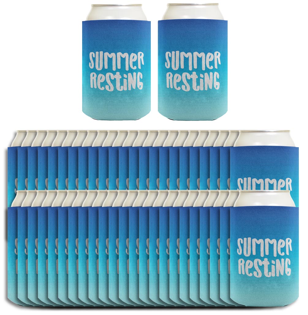 Summer Vibes Summer Resting Standard or Slim Can Thermocooler Drink Sleeve