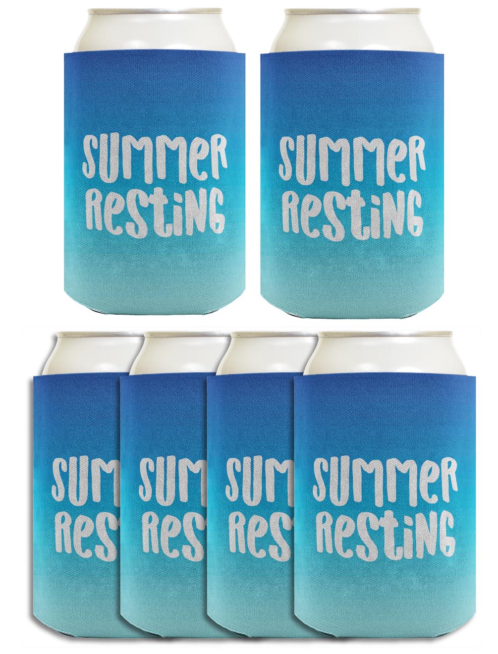 Summer Vibes Summer Resting Standard or Slim Can Thermocooler Drink Sleeve