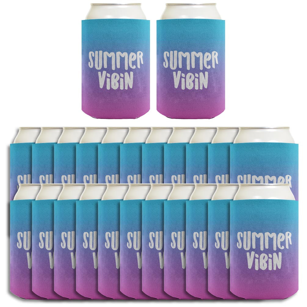 Summer Vibes Summer Vibin Standard or Slim Can Thermocooler Drink Sleeve