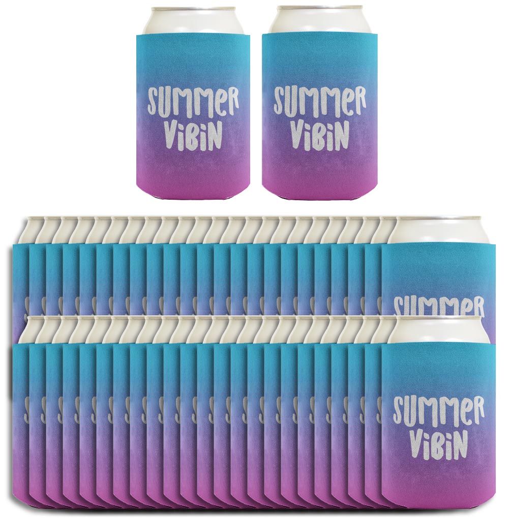 Summer Vibes Summer Vibin Standard or Slim Can Thermocooler Drink Sleeve