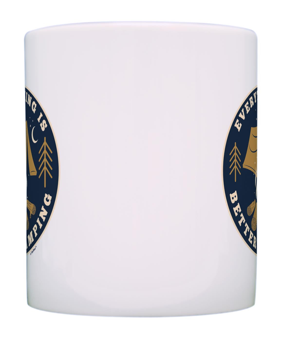 front of mug