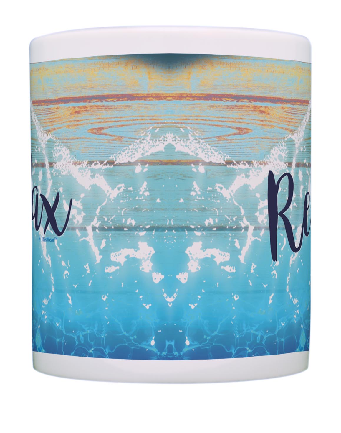 front of mug