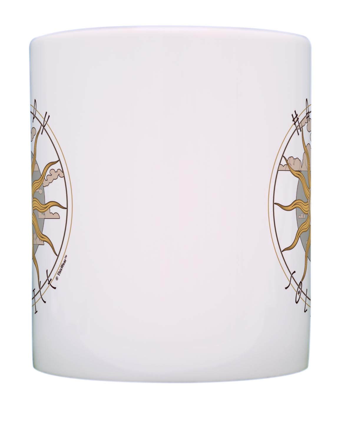 front of mug