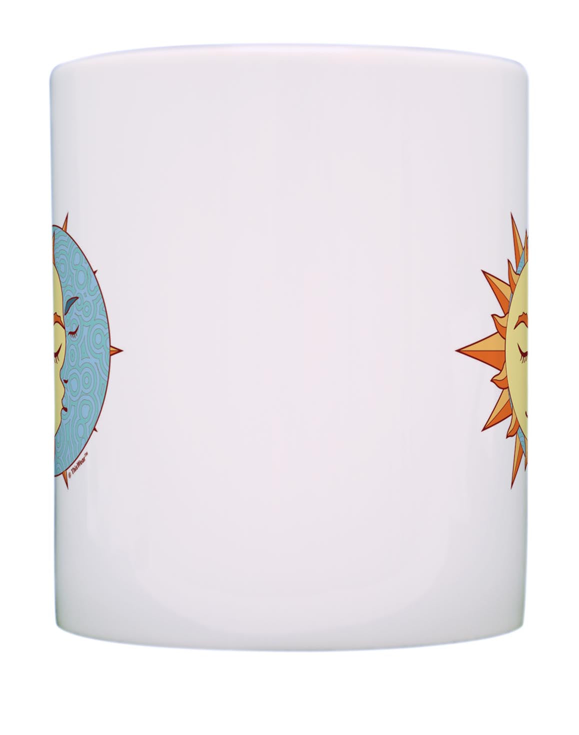 front of mug