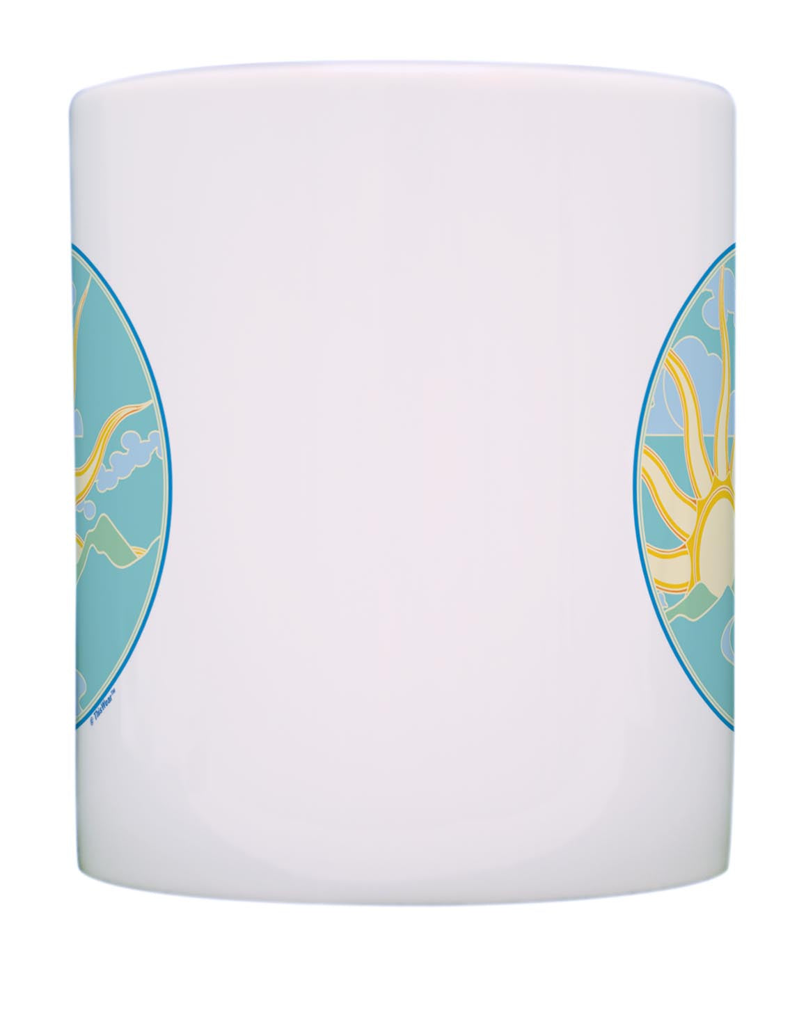front of mug
