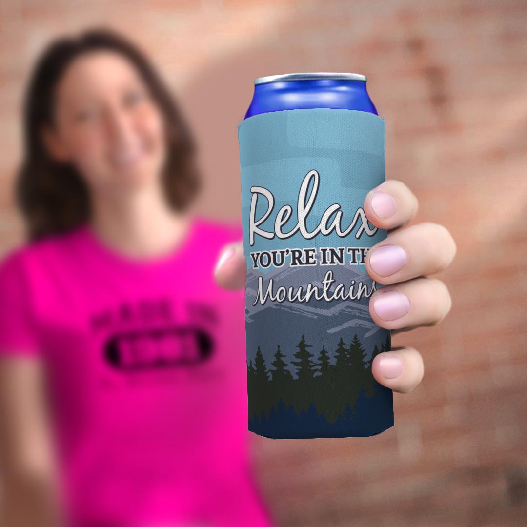 woman holding drink sleeve