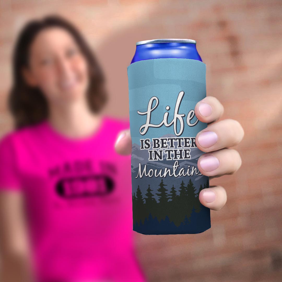 woman holding drink sleeve